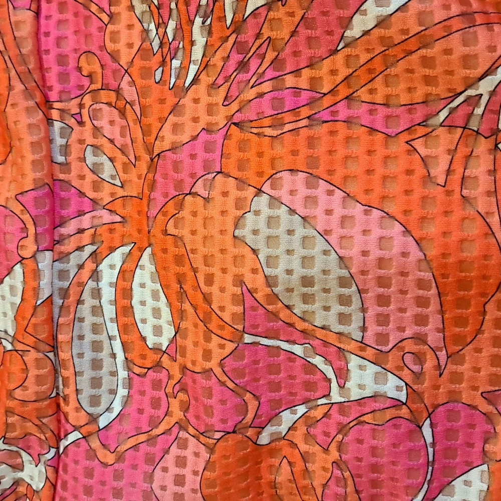 Trina Turk Pink Abstract Floral Sheath Dress Racer Back Size 2 NWT - Picture 3 of 11